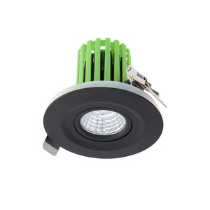 Residential LED Downlights: Aster LED Exterior Tilt Round Stainless Downlight The Lighting Centre NZ