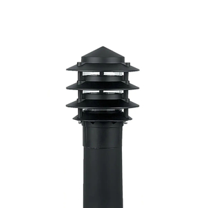Post and Pole Lanterns: Louvered Bollard Pole Mount The Lighting Centre NZ
