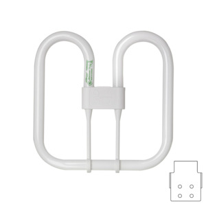 Fluorescent Lamps: 2D Fluorescent 4 PIN 38W 827 The Lighting Centre NZ