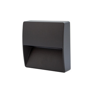 Step Lights: Lexim Square 130mm Wall Light Black The Lighting Centre NZ