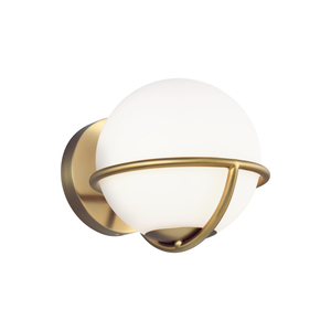Vanity Lights: Apollo Wall Light with White Glass The Lighting Centre NZ