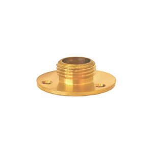 Threaded Rod and Ferrules: Flange with 1/2 inch Thread Brass The Lighting Centre NZ