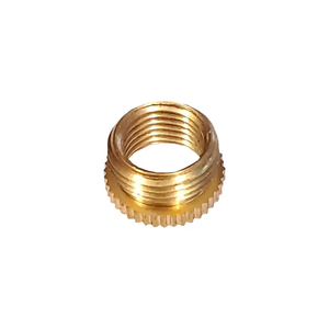 Threaded Rod and Ferrules: Reducer 1/2 inch to 10mm Brass The Lighting Centre NZ