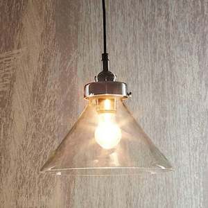 Franklin Pendant Light 1x60w E27 in Antique Silver Emac & Lawton Lighting - ELPIM51108AS