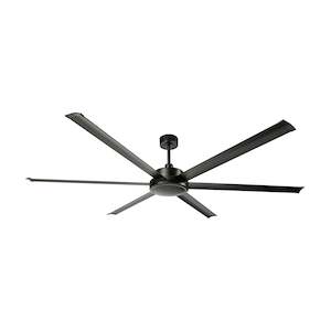 Fan W O Light: 84" Colossus DC Ceiling Fan Black, Satin Nickel 22319/XX Brilliant Lighting