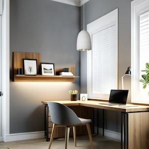 Designer Pendants: Washington Pendant Light 1x40w E27 in White & Silver Inside