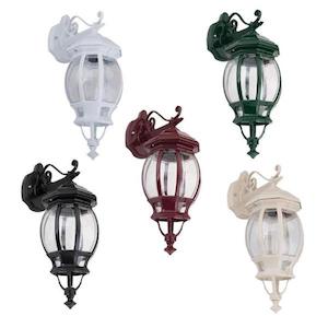 Federation Lights: GT-672 Vienna Wall Light Downward B22 Powder Coated Domus Lighting - 15890, 15891, 15892, 15893, 15895