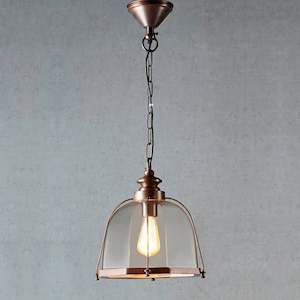 Kitchen Lighting: Avery Pendant Light 1x40w E27 in Antique Brass or Antique Silver Emac & Lawton Lighting - ELPIM50572ABD, ELPIM50572AS