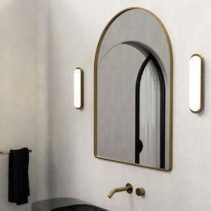 Lightco: Bode Indoor Wall Light in Old Brass or Iron