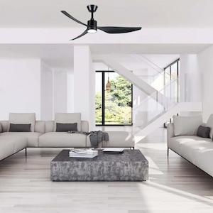 Abs Fans: 50" Genoa Smart WIFI DC Ceiling Fan Black, White With Light MGDC1333 Martec Lighting