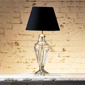 Designer Table Lamps: North Gate Glass Table Lamp 1x40w B22 Emac & Lawton Lighting - ELPM16585