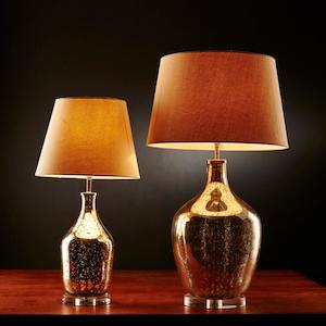 Designer Table Lamps: Fortuna Table Lamp 1x40w B22 in Small or Large Emac & Lawton Lighting - ELANK33004SM, ELANK33005LGE