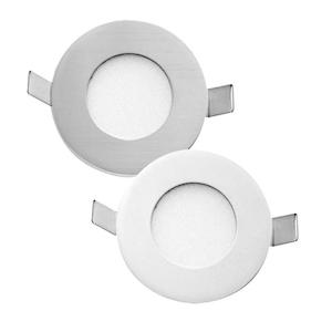 Stow LED Stair/Step Light Round in Nickel or White w/ 3000k or 5000k Telbix