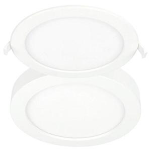 The Duet Recessed/Surface Mount LED Downlight CCT Round Slim 24w in White