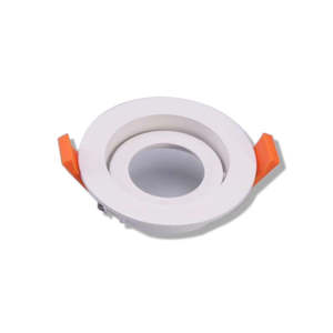 Commercial Lighting: Accesories: NEO K2.1 Mini Recessed Mount Ring Adjustable 75mm White Decrolux - LC5009
