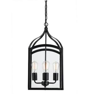 Ibiza Pendant Light 4Lt E27 in Oil Bronze/Clear Telbix Lighting - IBIZA PE4-OB/CL