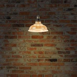 Industrial Lights: Hertel Pendant Light E27 in Black/Amber Telbix Lighting - HERTEL PE20-BKAM, HERTEL PE30-BKAM