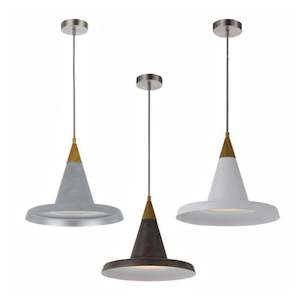 Kitchen Lighting: Ekland Pendant Light E27 in Grey/Rusty/White Telbix Lighting- EKLAND PE35