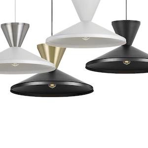 Kitchen Lighting: Temo Pendant Light ø250mm + ø600mm Available in Different Colours Telbix Lighting - TEMO PE25+PE60