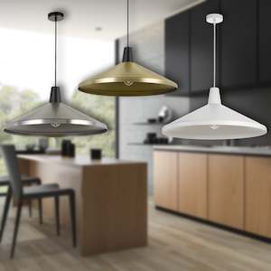 Kitchen Lighting: Temo Pendant Light ø600mm Available in Different Colours Telbix Lighting - TEMO PE60