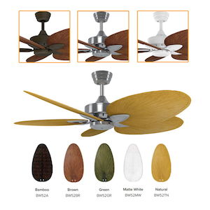 Tropical Windpointe AC LED Ceiling Fan w/ Light 52" (1320mm) Available in Differ&hellip;