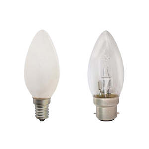 Candle Halogen Globes 18W/28W B22/E27/B15/E14 Dimmable Clear/Frosted Glass CLA L&hellip;