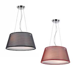 Rachel Pendant Small 400mm Telbix RACHEL PE40-BK, RACHEL PE40-RD, RACHEL PE40-WH