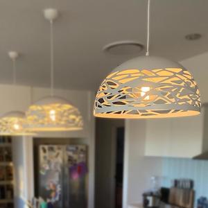 Black Pendant Light: Farina Pendant Light E27 in Black/Bronze/White Telbix Lighting - FARINA PE40