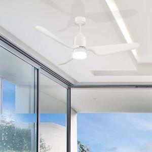 Manly DC Ceiling Fan with LED Light 1300mm (52″) in Brushed Chrome or White Me&hellip;