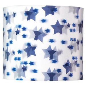 Lamp Shade: Acc: Shade B22 3D Blue Star 10" Optic Design Drum 9-9-8 Oriel Lighting OL91772