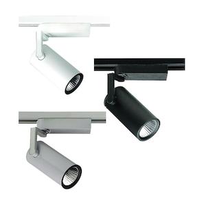 Superlux Lighting: TK Series LED Plaster Cylindrical Tracklight 15w in White, Black or Silver Superlux Lighting - TKL503