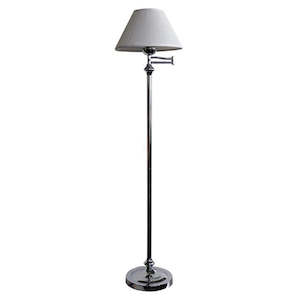 Swingley Floor Lamp with Swing Arm B22 60w 1400mm OL90700CH
