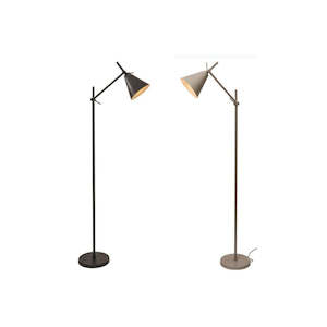 Gordon Floor Lamp 1xE27 in Matt Black/Matt Stone Mercator Lighting - PL-A43121BL&hellip;
