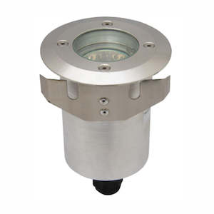 Industrial Lights: In-Ground Exterior Uplighter 12V 316SS Round 20W MR16 Atom Lighting - AT5202/316