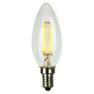 E14 Globes: 4w LED E14 Candle Globe Cool White 4000k A-LED-25104440 Dimmable
