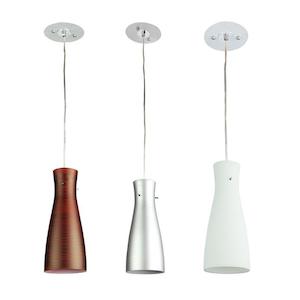 DISC - Cleo Pendant Single E27 ø140mm Oriel Lighting - OL60561RD, OL60561SIL, OL60561WH