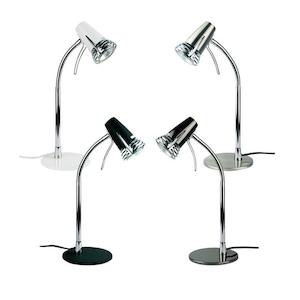 Scoot Desk Lamp GU10 Oriel Lighting SL92998BC, SL92998BK, SL92998GM, SL92998WH