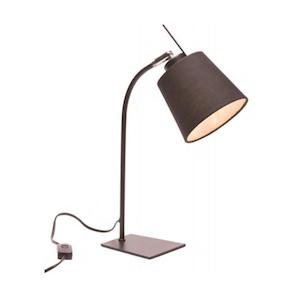 Lamps: Cameo LED Table Lamp E27 25w Matt Black Mercator - PL-A41611