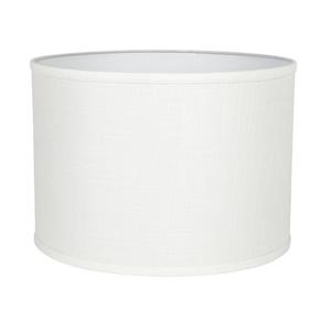 Lamp Shade: DISC - Acc. - Palerma Lamp Shade in White Linen ø435mm Cafe Lighting - 13267