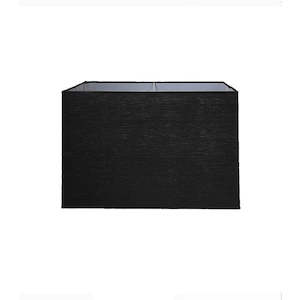 Covered Square Lamp Shade Small/Large E27 in Black/Dark Linen/Ivory Zaffero - ZA&hellip;