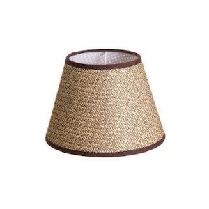 Accessories - Extra Small Taper Brown Basket Weave Lamp Shade (10x6x7) With E27 Fixture