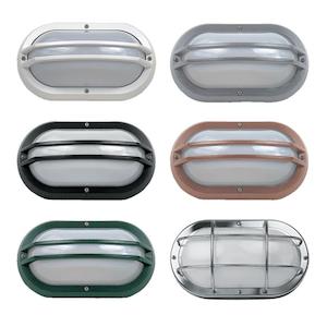 Superlux Lighting: Double Guard LED Bulkhead Polycarbonate Bulkhead 10W 3000K Superlux Lighting - LJL6002