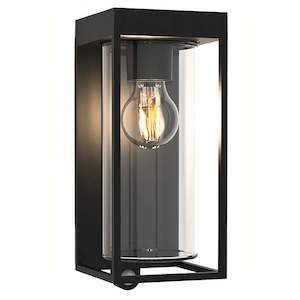 Horizon Solar Sensor Wall Light 2w Aluminium and Glass Finish