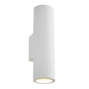 Eon Plaster Indoor Up/Down Wall Light in White