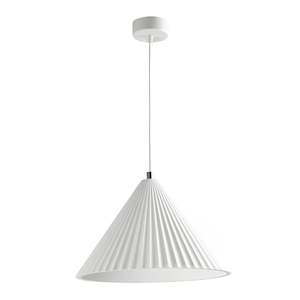 Molten Plaster Pendant Light in Matt White
