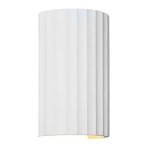 Molten Plaster Indoor Up/Down Wall Light in Matt White