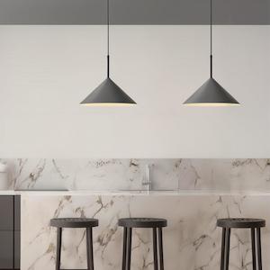 Cono Pendant Light 1Lt Matt Black