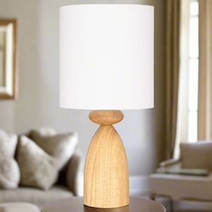 Fynn Table Lamp Natural & White MTBL047 Mercator Lighting