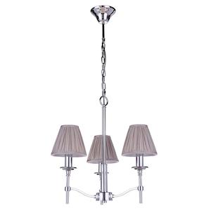 Chrome Pendant Light: Hilton Pendant Light 3Lt in Chrome