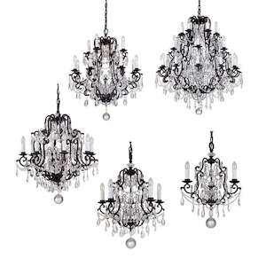 Designer Indoor Lighting: Salzburg Crystal Pendant in 5, 8, 12 or 24 Light E14 w/ Bronze Finish Lighting inspirations - 1000801, 1000803, 1000804, 1000805, 1000806